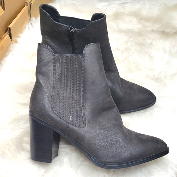 Mia Sunset Western Boots Heel Ankle Booties Black Size 10 - Picture 10 of 16